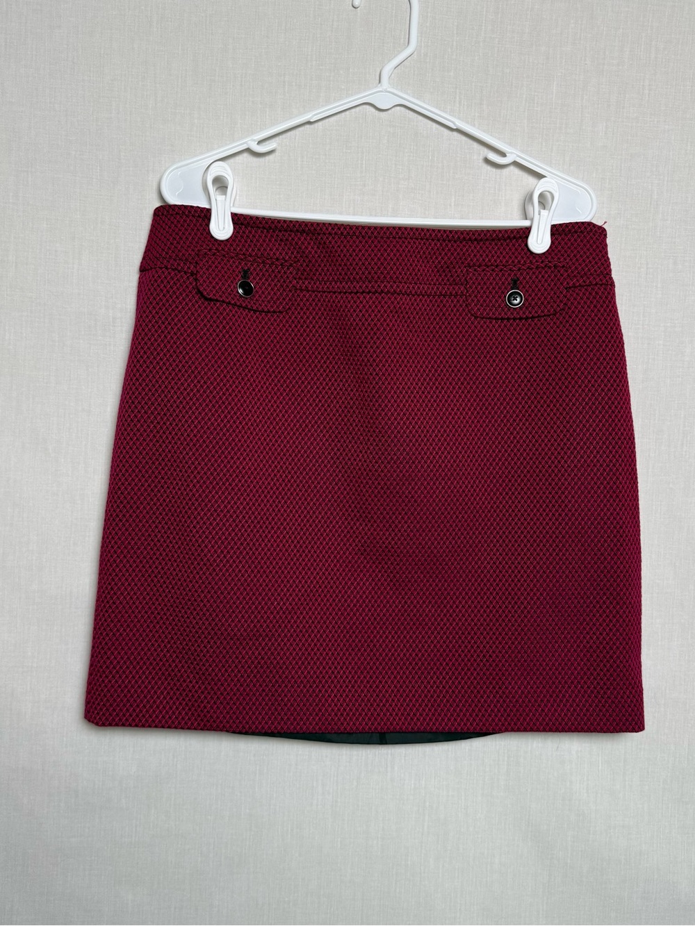 Ann Taylor LOFT Pink & Black Textured Pencil Skirt Size 12